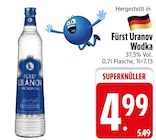 Wodka im Angebot bei EDEKA in Landshut Wodka Angebote von Fürst Uranov bei EDEKA Landshut für 4,99 €