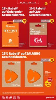 Geschenkkarte im Penny Prospekt "Wer günstig will, muss Penny." mit 42 Seiten (Duisburg)