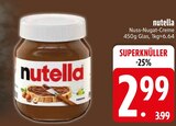 Nutella im EDEKA Prospekt Nuss-Nugat-Creme von nutella im aktuellen EDEKA Prospekt für 2,99 €