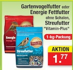 Gartenvogelfutter oder Energie Fettfutter ohne Schalen, Streufutter "Vitamin-Plus" Angebote von Bird's Best bei Zimmermann Hildesheim für 1,77 €