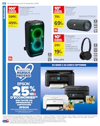 Offre Enceintes portables dans le catalogue Carrefour du moment à la page 56