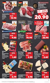 Fleisch im aktuellen Kaufland Prospekt (Wuppertal) Fleisch im Kaufland Prospekt "KNĂśLLER" mit 63 Seiten (Wuppertal)