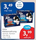 Felix Katzennahrung von Purina für 3,49 € bei budni im Angebot Felix Katzennahrung von Purina im aktuellen budni Prospekt