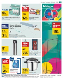 Prix et réduction Etendoir dans le prospectus Carrefour en cours Offre Etendoir dans le catalogue Carrefour du moment à la page 65