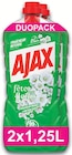 Nettoyant ménager Fêtes des fleurs fraîcheur muguet - AJAX - Intermarché Hyper à Dijon Nettoyant ménager Fêtes des fleurs fraîcheur muguet - AJAX en promo chez Intermarché Hyper Dijon à 3,19 €
