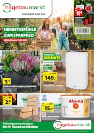 Hagebaumarkt Prospekt für München mit 12 Seiten Hagebaumarkt Prospekt für München: "HERBSTGEFÜHLE ZUM SPARPREIS", 12 Seiten, 11.10.2025 - 18.10.2025