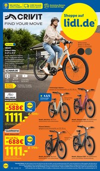 Fahrrad im aktuellen Lidl Prospekt (Leipzig) Fahrrad im Lidl Prospekt "LIDL LOHNT SICH" mit 75 Seiten (Leipzig)