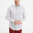 Chemise droite imprimée manches longues ecru homme - LH dans le catalogue La Halle