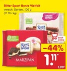 Bunte Vielfalt im Angebot bei Netto Marken-Discount in Altenburg Bunte Vielfalt Angebote von Ritter Sport bei Netto Marken-Discount Altenburg für 1,11 €