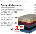 Spannbettlaken Jersey im Angebot bei Möbel AS in Pirmasens Spannbettlaken Jersey Angebote bei Möbel AS Pirmasens für 3,95 €
