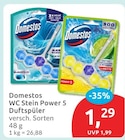 WC Stein Power 5 Duftspüler von Domestos im aktuellen budni Prospekt
