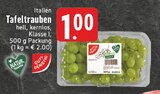 Tafeltrauben im Angebot bei E center in Recklinghausen Tafeltrauben Angebote bei E center Recklinghausen für 1,00 €
