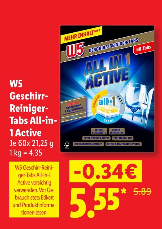 Geschirr-Reiniger-Tabs All-in-1 Active