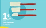 Lot de 3 spatules dans le catalogue E.Leclerc