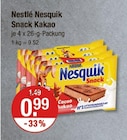 Nesquik Snack Kakao von Nestlé im aktuellen V-Markt Prospekt für 0,99 €