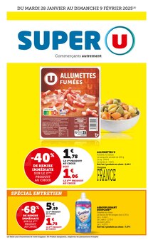 Catalogue Super U de la semaine 6, "Super U", page 1, 28/01/2025 - 09/02/2025 Prospectus Super U en cours, "Super U", page 1 sur 24