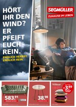 Segmüller Prospekt für Frankfurt mit 28 Seiten Segmüller Prospekt für Frankfurt: "Segmüller - Endlich Herbst. Endlich rein.", 28 Seiten, 19.10.2020 - 31.10.2020