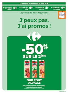 Catalogue Carrefour Proximité à Arcueil cette semaine, valable du 11/08/2026 au 23/08/2026 Prospectus Carrefour Proximité à Arcueil, "J'peux pas, J'ai promos !", 20 pages de promos valables du 11/08/2026 au 23/08/2026