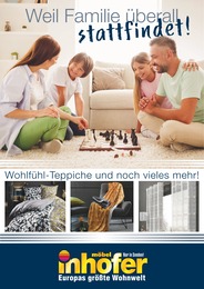 Möbel Inhofer Prospekt "Weil Familie überall stattfindet!" für Landsberg, 34 Seiten, 20.09.2023 - 21.10.2023