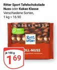 Tafelschokolade Nuss Angebote von Ritter Sport bei GLOBUS Viersen für 1,69 €