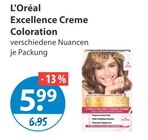 Excellence Creme Coloration von L'Oréal im aktuellen V-Markt Prospekt für 5,99 €