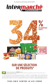 Catalogue Supermarchés Intermarché en cours à Saint-Amant-de-Boixe et alentours, "34% EN AVANTAGE CARTE SUR UNE SÉLECTION DE PRODUITS", 16 pages, 12/08/2025 - 24/08/2025