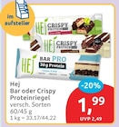 Crispy Protein Bar Chocolate Raspberry von Hej im aktuellen budni Prospekt