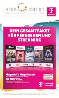 Fernseher im lahde Station Prospekt "DEIN GESAMTPAKET FÜR FERNSEHEN UND STREAMING" mit 8 Seiten (Minden)