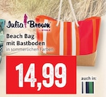 Beach Bag mit Bastboden im Angebot bei Kaufhaus Stolz in Rostock Beach Bag mit Bastboden Angebote von Julia Brown bei Kaufhaus Stolz Rostock für 14,99 €