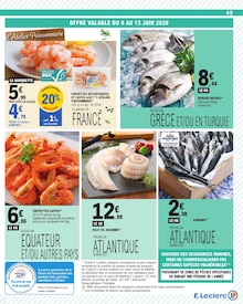 Promotion Brochette dans le prospectus E.Leclerc, valable du 09/06/2026 au 20/06/2026 Promo Brochette dans le catalogue E.Leclerc du moment à la page 45