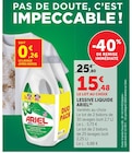 Lessive liquide - ARIEL en promo chez Hyper U Périgueux à 15,48 €