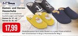 Damen- und Herren- Hausschuhe Angebote von J+T Brown by Stolz bei Kaufhaus Stolz Greifswald für 17,99 €