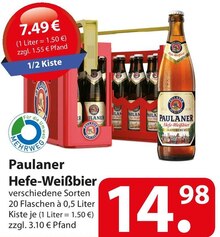 Paulaner Hefe-Weißbier bei famila Nordost in Wedel Paulaner Hefe-Weißbier im Angebot bei famila Nordost Wedel für 14,98 €