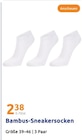 Bambus-Sneakersocken von  im aktuellen Action Prospekt für 2,38 €