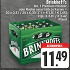 No. 1 Premium Pilsener im Angebot bei E center in Bocholt No. 1 Premium Pilsener Angebote von Brinkhoff's bei E center Bocholt für 11,49 €