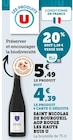 Saint nicolas de bourgueil AOP rouge les hauts buis - U - U Express à Hénin-Beaumont Saint nicolas de bourgueil AOP rouge les hauts buis - U en promo chez U Express Hénin-Beaumont à 4,39 €