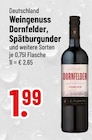 Weingenuss Dornfelder im Trinkgut Prospekt Weingenuss Dornfelder von im aktuellen Trinkgut Prospekt für 1,99 €