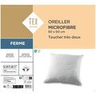 Oreiller microfibre - TEX HOME en promo chez Carrefour Market Périgueux à 10,99 €