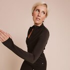 Veste de sport ajustée avec fermeture noir femme dans le catalogue La Halle