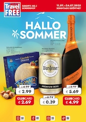 Aktueller Travel FREE Supermarkt Prospekt in Winzer und Umgebung, "HALLO SOMMER" mit 10 Seiten, 11.07.2025 - 24.07.2025