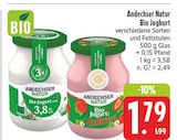 Bio Joghurt im Angebot bei E center in Pirna Bio Joghurt Angebote von Andechser Natur bei E center Pirna für 1,79 €