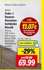 Aktuelle Bettdecke Angebote bei Lidl in Bremerhaven Aktuelles Feder-/Daunen-Kassettenbettdecke Klassik Angebot bei Lidl in Bremerhaven ab 69,99 €