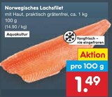 Aktuelle Lachs Angebote bei Netto Marken-Discount in Dresden Aktuelles Norwegisches Lachsfilet Angebot bei Netto Marken-Discount in Dresden ab 1,49 €