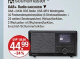 DAB+ Radio DAB350SW im V-Markt Prospekt DAB+ Radio DAB350SW von soundmaster im aktuellen V-Markt Prospekt fĂŒr 44,99 âŹ