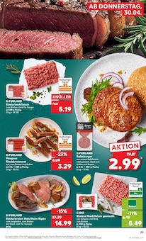 Hackfleisch im Kaufland Prospekt "Aktuelle Angebote" mit 62 Seiten (Mannheim)