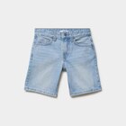 Bermuda en jean regular coton denim triple stone garçon - La Halle Bermuda en jean regular coton denim triple stone garçon à 8,99 € dans le catalogue La Halle
