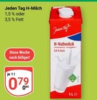 H-Milch 1,5 % Fett im Angebot bei GLOBUS in Halle H-Milch 1,5 % Fett Angebote von Jeden Tag bei GLOBUS Halle für 0,79 €