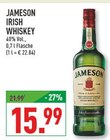 IRISH WHISKEY Angebote von JAMESON bei Marktkauf Beckum für 15,99 €