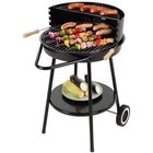 BBQ Hero Holzkohlegrill »Santa Fe«, Grillfläche Ø 48,5 cm - schwarz Angebote von BBQ Hero bei Hagebaumarkt Solingen für 39,99 €