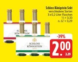 Sekt im E center Prospekt Sekt von Schloss Königstein im aktuellen E center Prospekt für 2,00 €